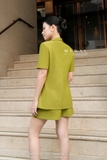 (2 màu) Quần short suông A hoạ tiết kẻ sọc