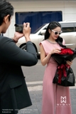 Áo kiểu tay hến cổ đính ngọc Valentine