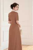 Đầm xoè Line Cotton cổ Đức