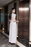 (2 màu) Quần công sở ống suông cạp cao