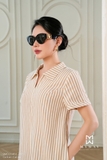Đầm suông Cotton Calico cổ biến kiểu