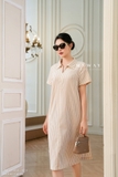 Đầm suông Cotton Calico cổ biến kiểu
