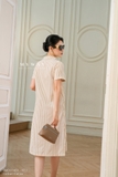 Đầm suông Cotton Calico cổ biến kiểu