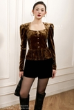 Áo kiểu dáng Peplum phối cổ cách điệu