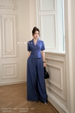 Áo vest công sở tay ngắn cúc ngọc