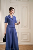 Áo vest công sở tay ngắn cúc ngọc