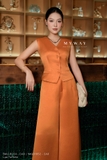 (2 màu) Quần suông A Lụa Taffeta