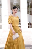 Áo kiểu trễ vai dài ngang eo