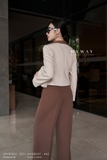 Áo vest ôm vừa dáng cổ Đức không chân