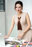 Đầm Xòe Không Tay Cổ Biến Kiểu dài qua bắp