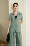 Áo vest suông Gabardine công sở