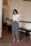 (3 màu) Quần baggy rộng chiều dài qua mắt cá