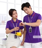 Áo thun đồng phục màu tím DPAPT-TI-0033