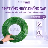 1 mét ống nước chống gập In Out màu xanh Fi12-Fi16-Fi20 - Dây lọc thùng bể cá, nhựa dẻo cao cấp, độ bền cao