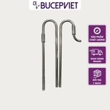 Bộ In Out inox HAD - Inox 304 chống gỉ cho lọc ngoài hồ thủy sinh, đầu Out xoay 360°, tăng thẩm mỹ