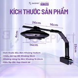 Đèn LED UFO Mini RGB 50W - Tăng màu cá không đỏ nước, đèn rọi hồ thủy sinh hồ cá cảnh kèm chân kẹp