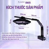 Đèn LED UFO Mini RGB 50W - Tăng màu cá không đỏ nước, đèn rọi hồ thủy sinh hồ cá cảnh kèm chân kẹp