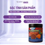 Thức Ăn Cá Cảnh Blood Worm – Cám Trùng Huyết Lên Màu Nhanh, Hạt Chìm Dần, Dinh Dưỡng Cao