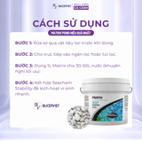 Thùng 4 Lít Matrix Seachem có tem chính hãng SICAVI - Vật liệu lọc làm trong nước, nuôi cấy vi sinh cải tạo trong nước hồ cá thủy sinh và cá cảnh biển