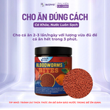 Thức Ăn Cá Cảnh Blood Worm – Cám Trùng Huyết Lên Màu Nhanh, Hạt Chìm Dần, Dinh Dưỡng Cao