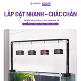 Giá treo đèn hồ thủy sinh hợp kim nhôm - Điều chỉnh chiều dài, treo đèn lon, đèn bể cá tiện lợi dễ sử dụng cho bể cá cảnh