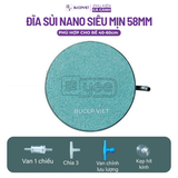 Đĩa sủi oxy YEE 38mm/58mm - Sủi siêu mịn, tăng hòa tan oxy, kèm van chia và hít kính cho hồ cá