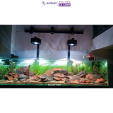 Đèn Bể Cá Tròn COCO FA Series (50-75-100w), Đèn thủy sinh mắt led COB màu tự nhiên, nịnh màu cá, tạo hiếu ứng sóng nước