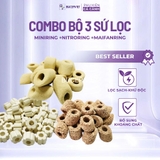 Combo bộ 3 sứ lọc Moutain Tree (Miniring +Nitroring +Maifanring) - Bộ 3 hoàn hảo giúp xử lí nước, khử độc tố trong nước