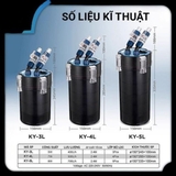 Lọc thùng bể cá MARINE sẵn vật liệu học (sứ lọc, bông lọc) với nhiều ngăn tiện lợi, êm, sang trọng