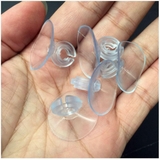 Hít giữ ống sủi oxy bể cá - Cố định dây khí trên kính, trong suốt dễ lắp đặt cho hồ cá thủy sinh