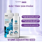 Vi sinh sống AquaVitro Seed 150ml/350ml - Xử lý NO2 NO3 Amoniac, khởi tạo hệ vi sinh hồ cá biển thủy sinh