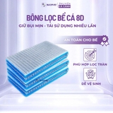 Bông lọc 8D bể cá thủy sinh - Giữ cặn mịn, thoát nước nhanh, tái sử dụng nhiều lần cho lọc thùng lọc tràn