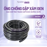 Ống chống gập màu xám đen FI16 dài 1m-3m - Dây dẫn nước lọc thùng chống gập, bền dẻo cho hồ cá thủy sinh