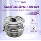 Ống chống gập silicon xám F16-F20 1 mét- Dây dẫn nước hồ cá, lọc thùng thủy sinh bền dẻo, đàn hồi tốt