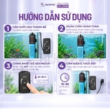 Sưởi bể cá Sunsun ARF 50W-300W - Hiển thị nhiệt độ, chỉnh nhiệt ngoài, tự ngắt khi cạn, vỏ chống bỏng, tiết kiệm điện năng