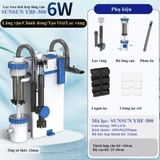 Lọc treo Sunsun YBF 500/600 - Tách phân, lọc váng xoay, tăng oxy và hỗ trợ làm trong nước bể cá