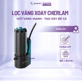 Lọc váng Cherlam 3W 300L/H - Hút sạch váng mặt nước, tạo oxy hiệu quả, đầu xoay thẩm mỹ cho bể thủy sinh cá cảnh