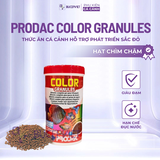 Thức ăn cá cảnh Prodac Color Granules 100g-500g - Hạt chìm chậm đạm 53.5%, tăng màu đỏ, hỗ trợ tăng trưởng cá cảnh