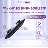 Van khóa đôi Sunsun Double Tap FI12-12/FI16-12 - Điều chỉnh lưu lượng nước, tháo lắp nhanh cho lọc thùng hồ cá