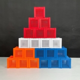 Hộp đựng vật liệu lọc PVC 12x12x11cm - Hộp chứa vật liệu lọc hồ cá, dễ sắp xếp, bền chắc, nhiều màu sắc