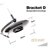 Chân đèn Zetlight UFO 8 Pro – 4 kiểu treo (A-B-C-D), chắc chắn, dễ lắp đặt