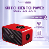 Sủi tích điện Fish Power 1 vòi / 2 vòi, trang bị cảm ứng màn hình thông minh - Sủi thế hệ mới cho bể thủy sinh