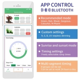 Mẫu Đèn LED Thủy Sinh Week P bản mới  2025 Ver 3.0  – Lên màu cây cá, chỉnh qua điện thoại bản 3.0, BH 1 tháng