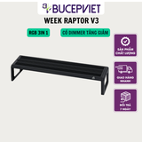 Đèn thủy sinh Week Raptor WRGB Ver 3.0- Đèn WRGB 4 hàng LED, hẹn giờ tích hợp, lên màu cây và cá đẹp