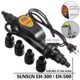 Máy sưởi ngoài Sunsun EH 300W-500W - Gắn lọc thùng, hiển thị LED, tiết kiệm diện tích, giữ nhiệt ổn định hồ cá