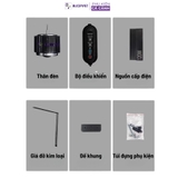 Đèn LON MAYIN 120w mẫu 2026 dành cho cá Phi Tần, cá Vàng, Mahseer ánh sáng Moonlight hẹn giờ thông minh 6 mức sáng