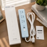 Ổ điện thông minh Wi-Fi hãng DELIXI, điều khiển qua app Tuya,hẹn giờ độc lập, cổng C 20W + 3 ổ 220V