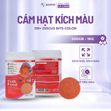 Thức ăn cá cảnh Dr Discus Bits Color 100g - Hỗ trợ tăng màu cá cảnh, giàu đạm, omega 3, hỗ trợ tiêu hóa