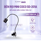 Đèn rọi Mini Coco SD-201A - Điều chỉnh tiêu cự ánh sáng vàng nắng cho bể bán cạn thủy sinh tiểu cảnh biotope