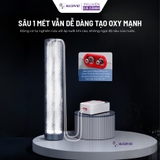 Máy sủi oxy tích điện AirBox+ Aqua Smith - IPX6 chống nước, tích điện lâu, siêu êm, tự động chạy khi mất điện, thẩm mỹ.